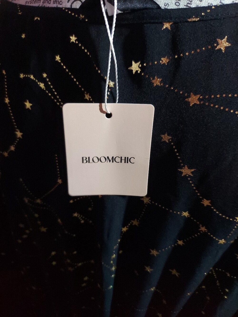 NEW Bloomchic Black and Gold Star Maxi Belted Dress Size 18-20 Plus Size - Picture 6 of 6